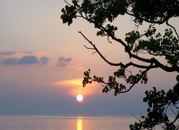 Sunset on Koh Samui in Southern Thailand