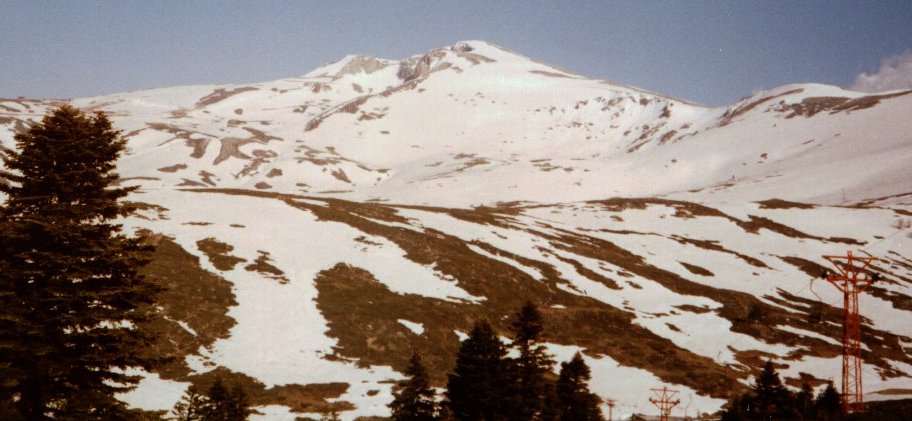 Mount Uludag ( Mt. Olympus ) above Bursa in Turkey