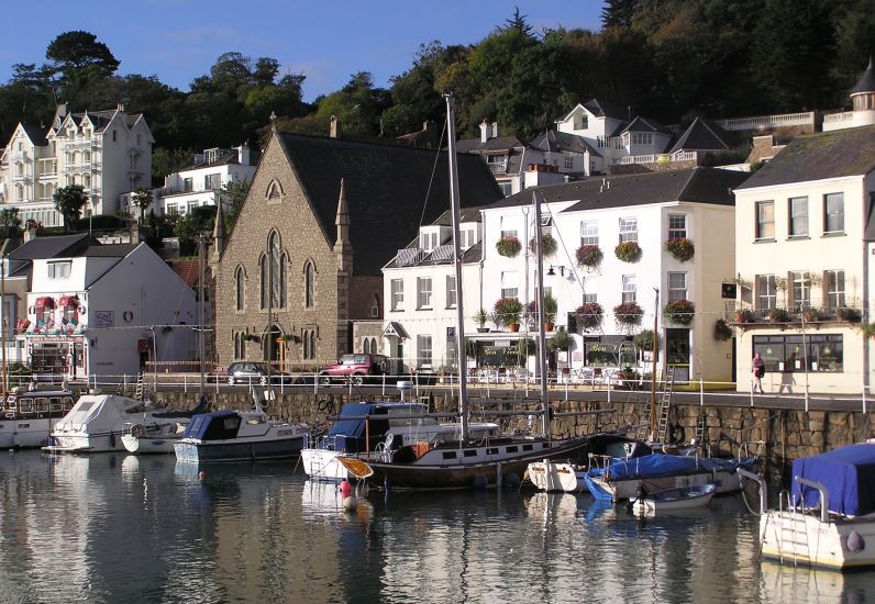 Harbour at St. Aubin's on the Channel Island of Jersey